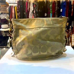 COACH monogram satchel